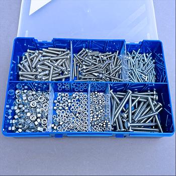 Machine Screws Assorted Pack BA Slot Pan 600 Pieces