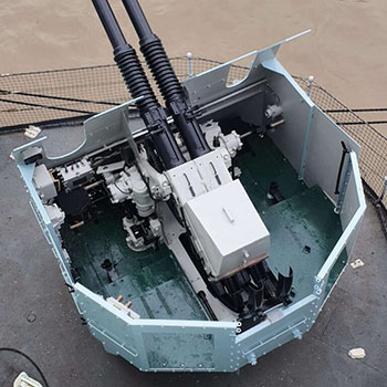 HMS Belfast Bofors Anti-Aircraft Mount