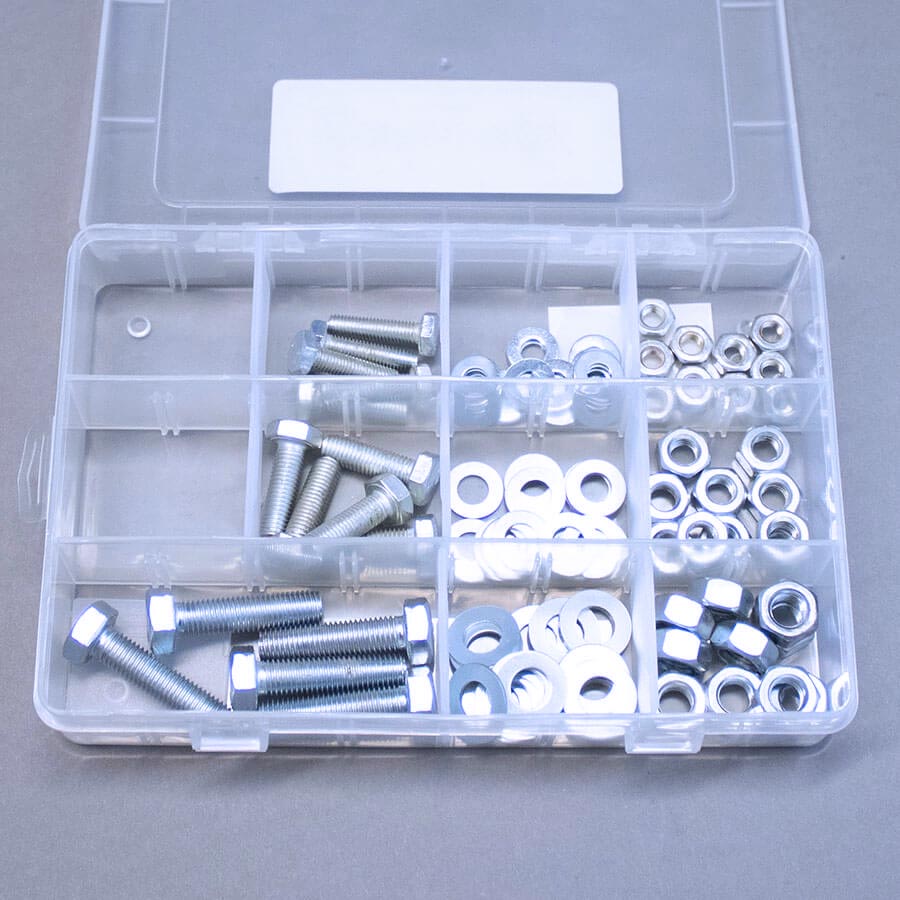 BSF Assorted Fasteners Pack Zinc Plated - 105 pieces