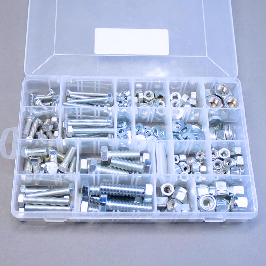 BSF Assorted Fasteners Pack Zinc Plated - 326 pieces