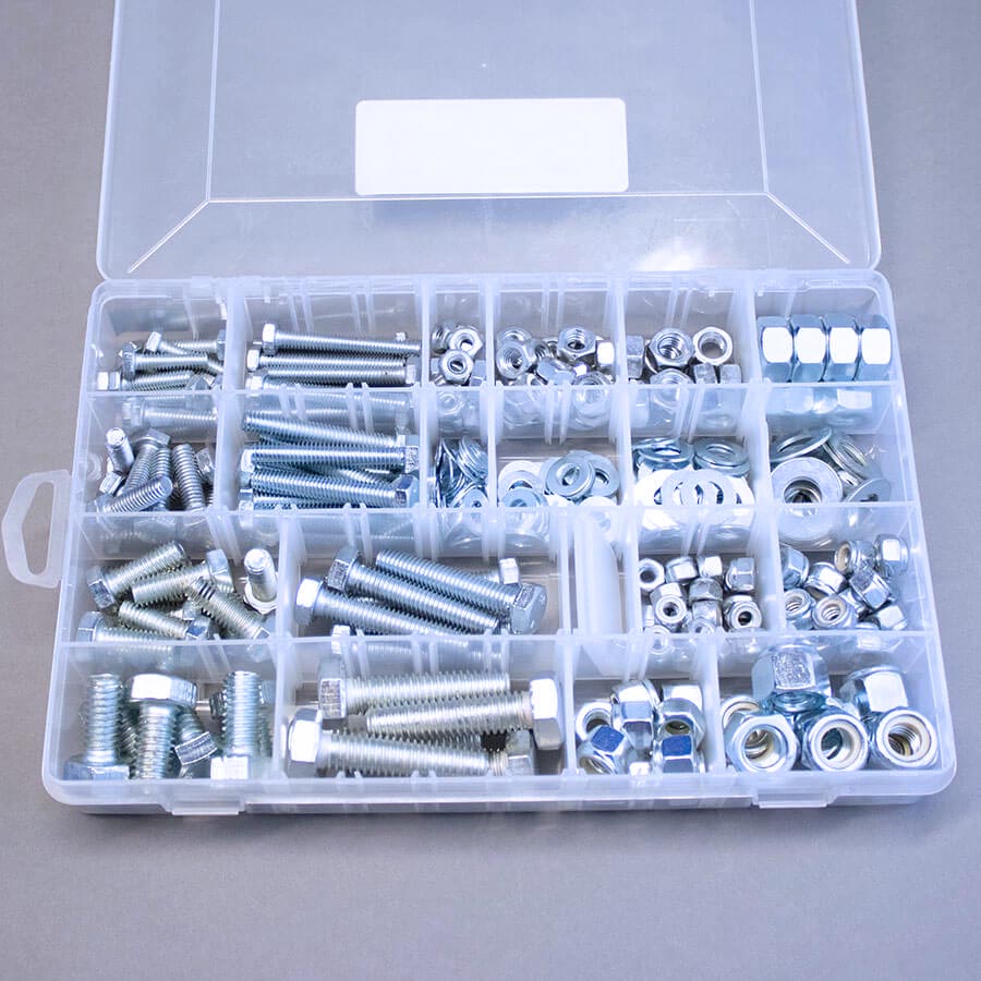 BSW Assorted Fasteners Pack Zinc Plated - 326 pieces
