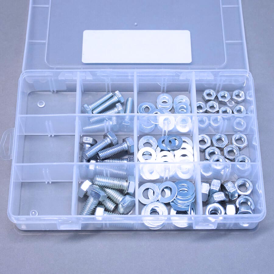 BSW Assorted Fasteners Pack Zinc Plated - 105 pieces