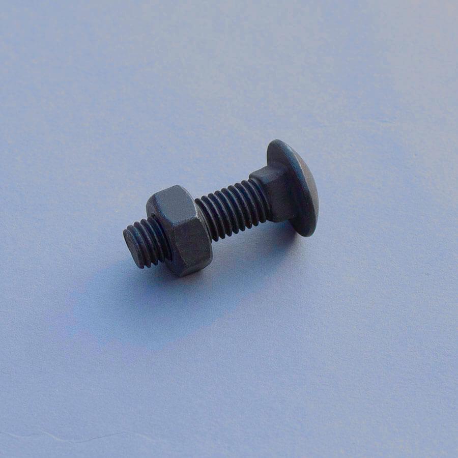 M10 X 70 CUP SQ BOLTS BLACK COATED