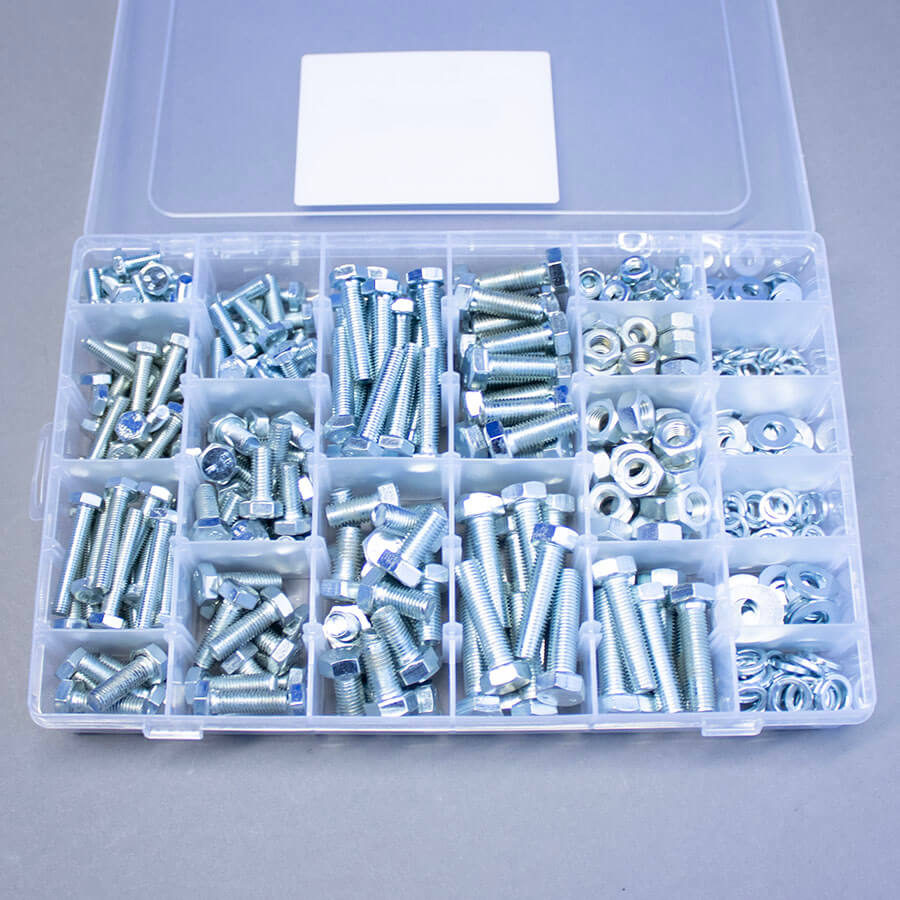 Land Rover Series 1 & Series 2 BSF Bolt, Nut Washer Pack Zinc 470 pcs