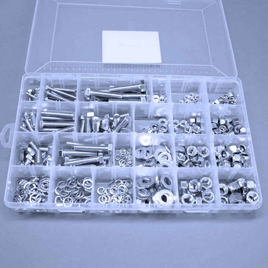 M6-M12 Assorted Fasteners Pack – 540 pieces