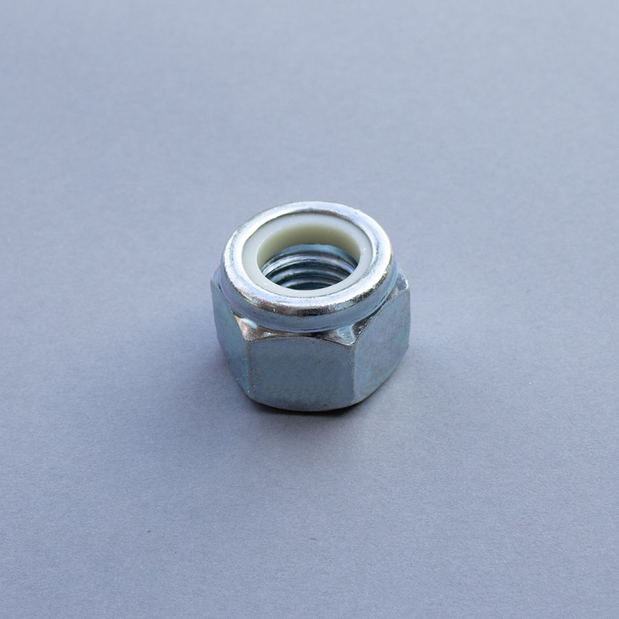 1/4" UNC Nylon Insert Nuts (Nyloc Nuts) Type 'P' Zinc Plated