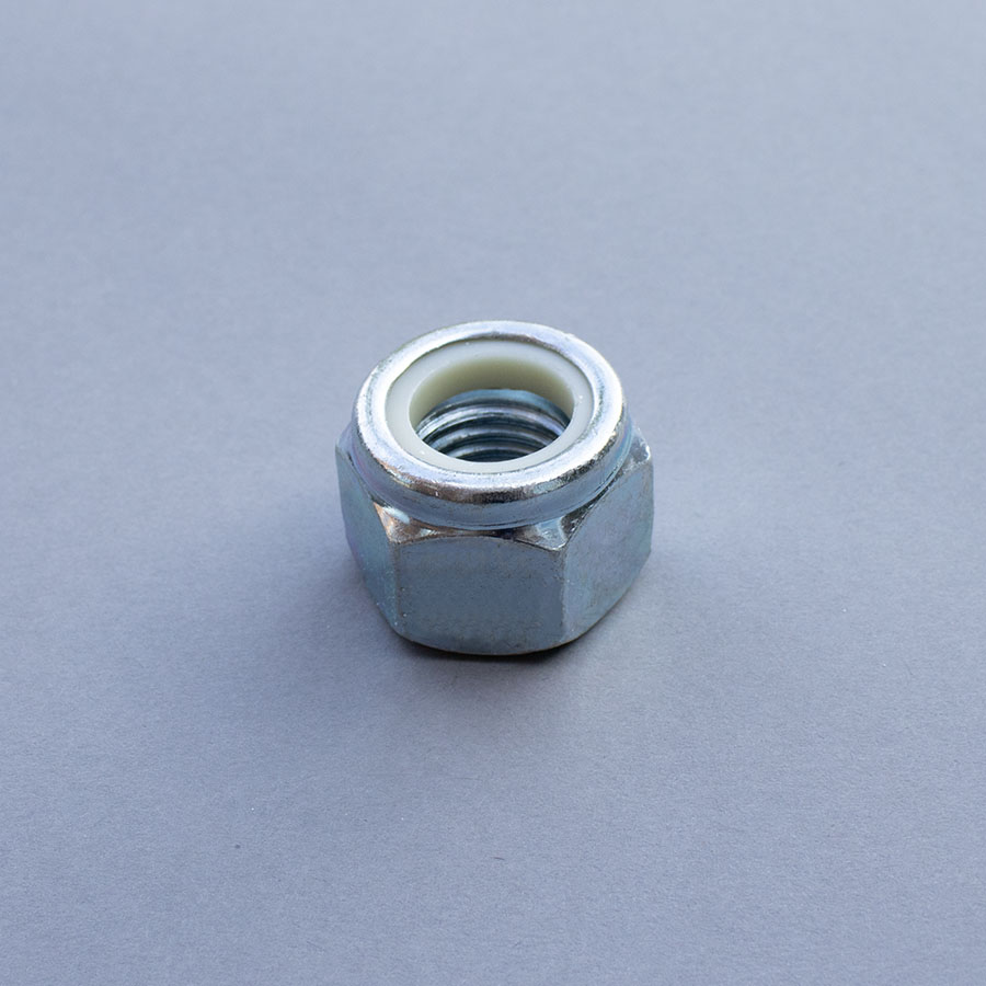 1/4" BSW Nylon Insert Nuts (Nyloc Nuts) Type 'P' Zinc Plated