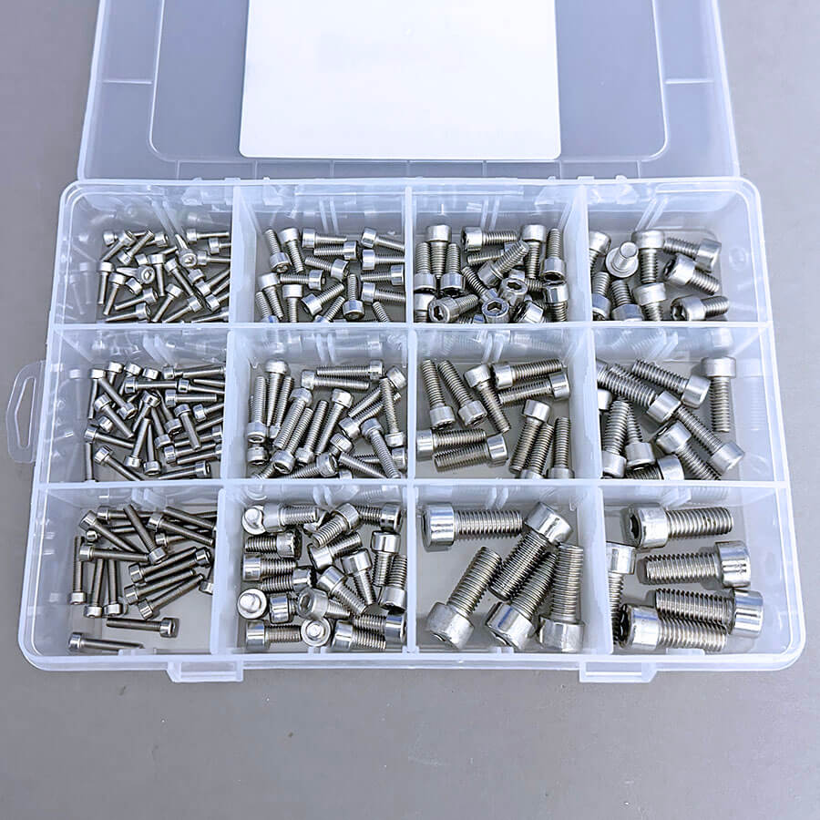 M3-M8 Socket Cap Assorted Pack Stainless - 200 pieces