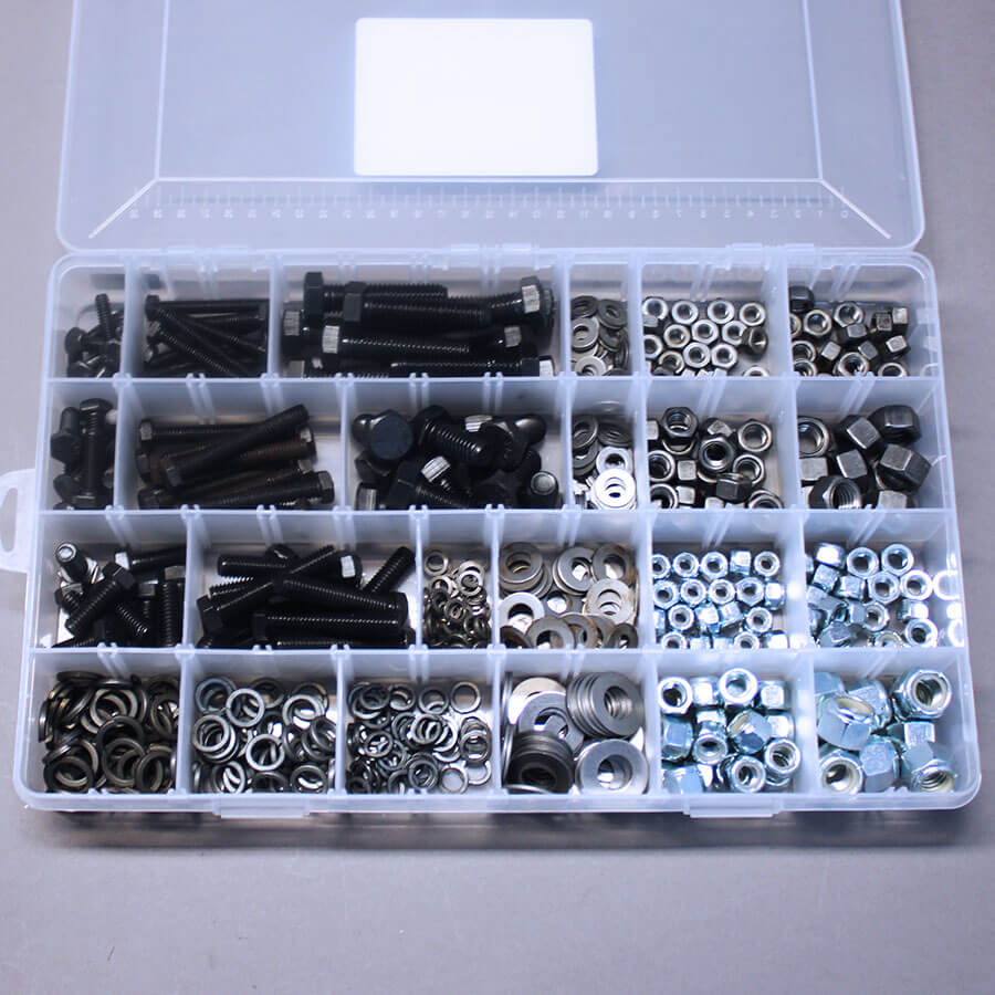 UNC Assorted Fasteners Pack - 540 pieces