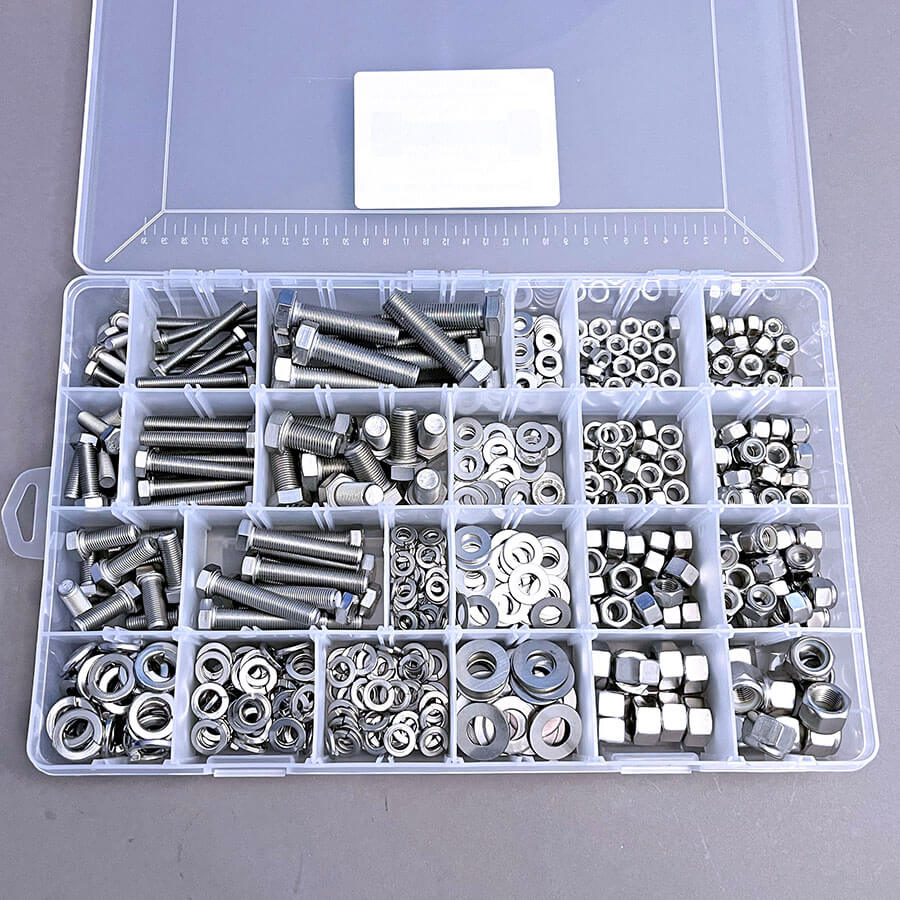 UNF ASSORTED FASTENERS PACK STAINLESS STEEL - 540 PIECES