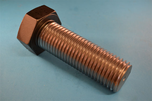 large machined bolts and nuts