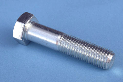 "R" rated - Qty 2 1/2" BSF x 1 1/2" Hex Bolt zinc plated 