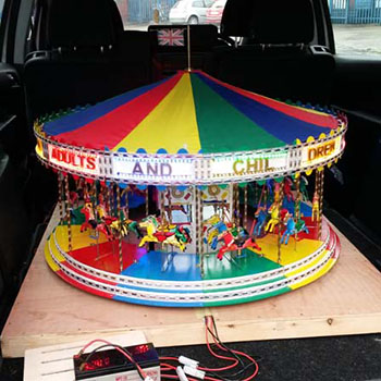 A superb model carousel made with our fasteners!