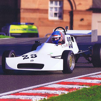 Fasteners for Motor Racing - Tom White at Oulton Park in 1977 Crossle FF